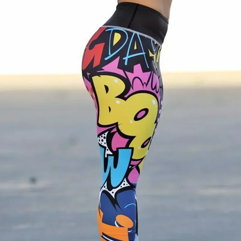 Women's Digital Print Leggings Workout