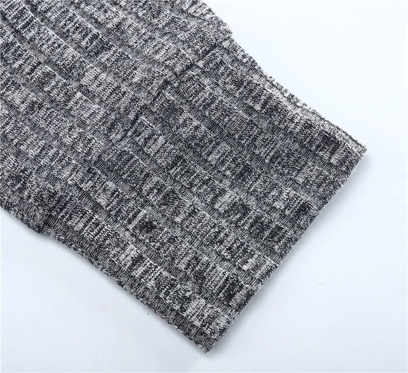 Knitted Hooded T-shirt Men