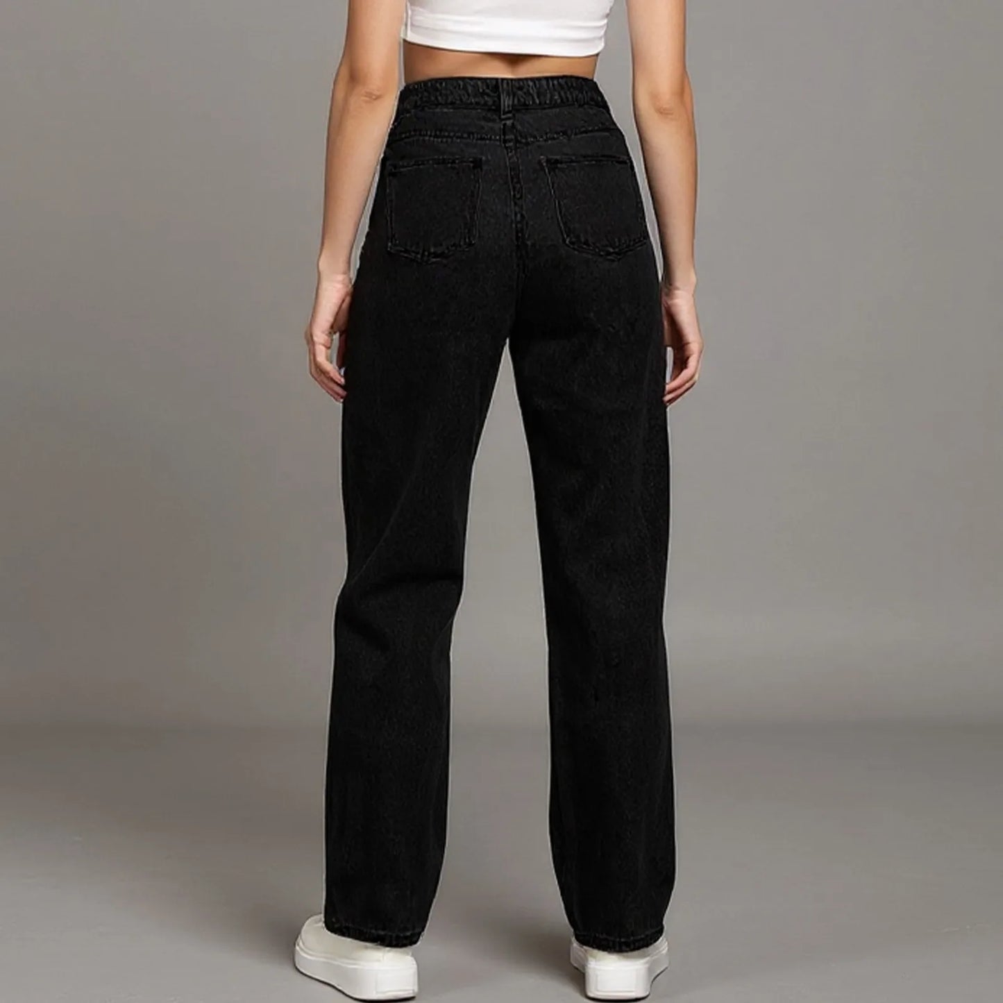 Jeans Women High Waist Washed Women's