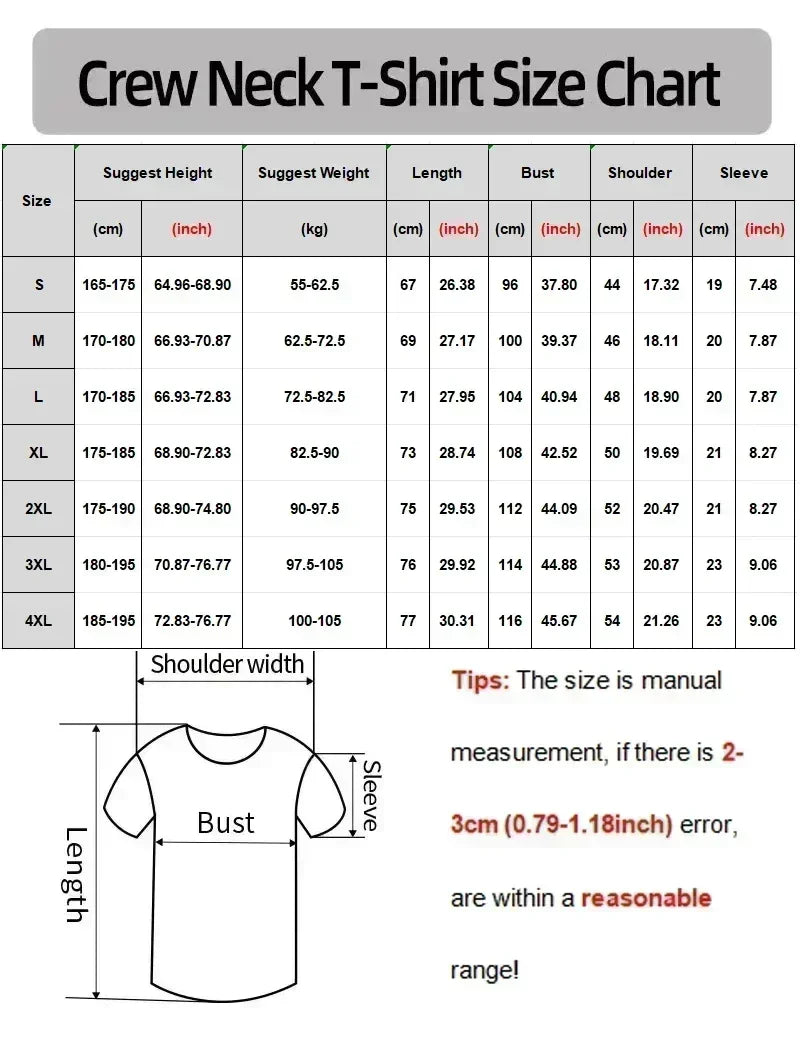 Men's Streetwear Pattern T-shirt