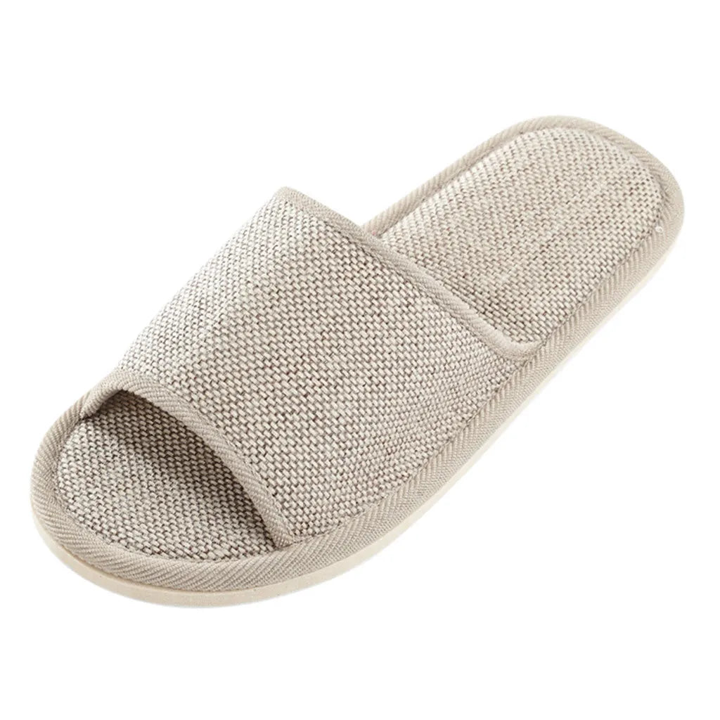 Linen Slippers Household