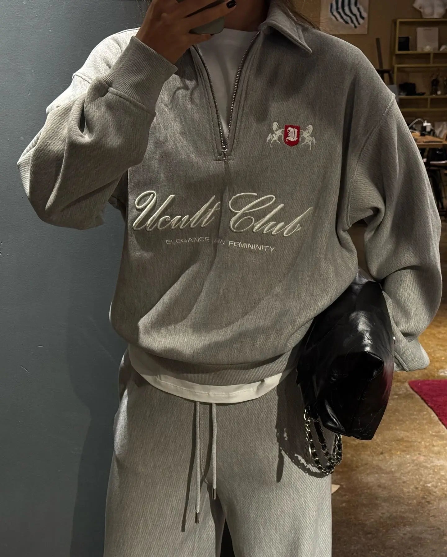Women's Sweater Versatile Half Zip Sweatshirt