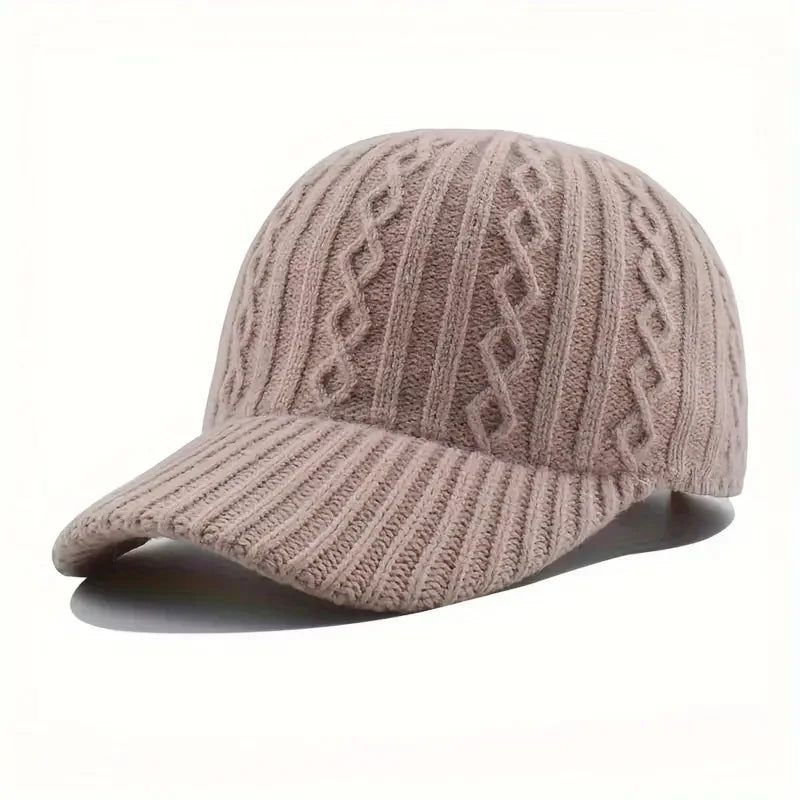 Trendy Knitted Baseball Cap For Men