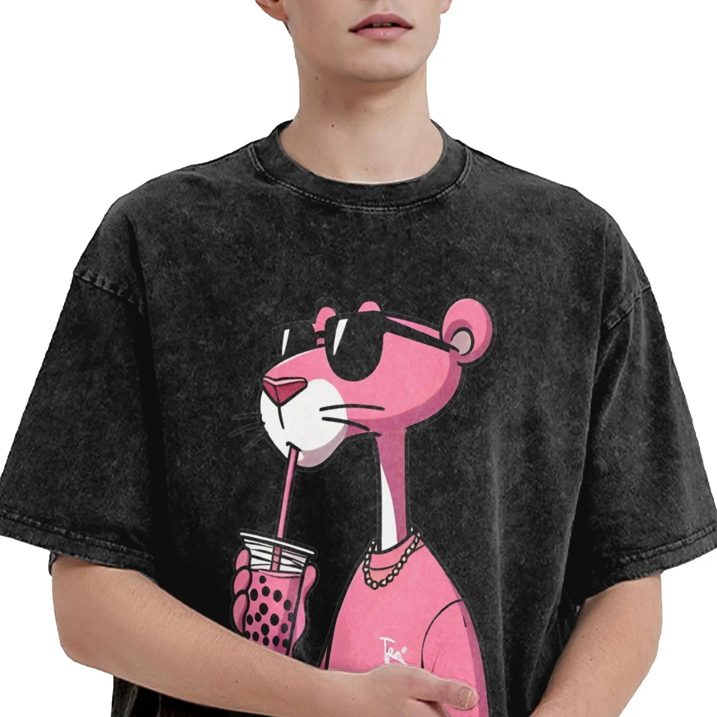 Men's T Shirt Pink-Panthers