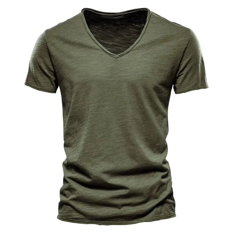 Men T-shirt V-neck