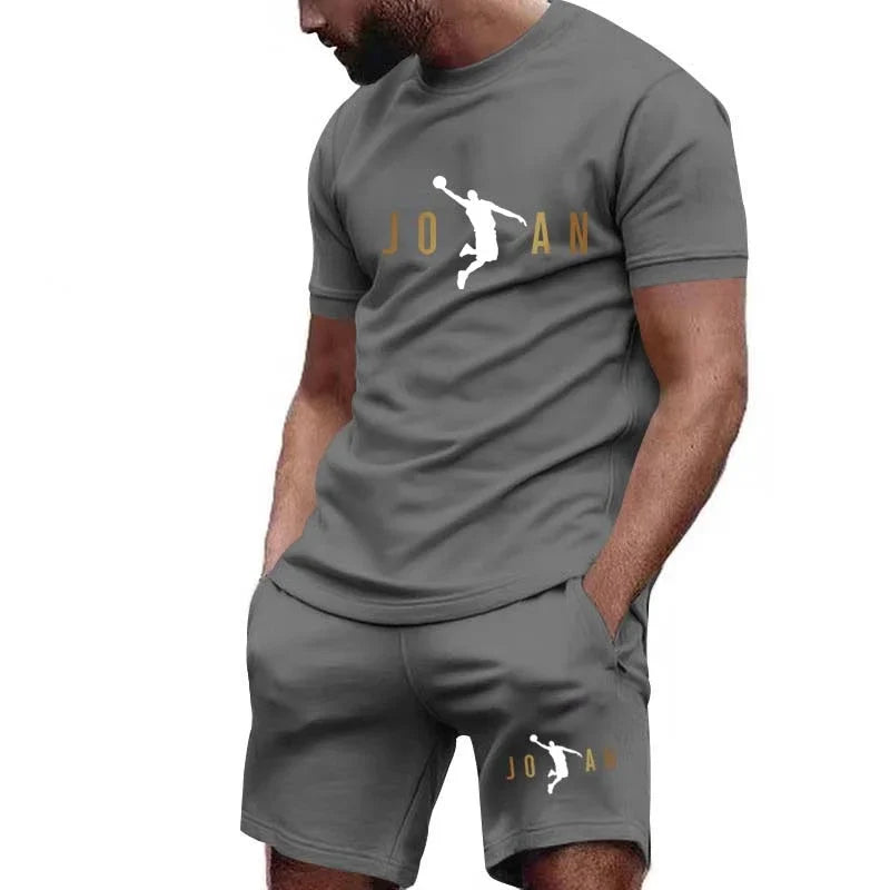 Men's Short-Sleeved T-shirt Sportswear Set