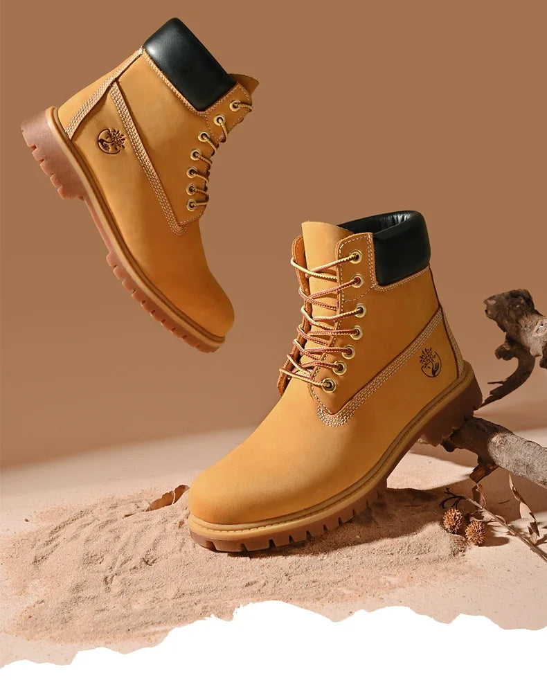 Boots High Top Boots Women Leather Shoes