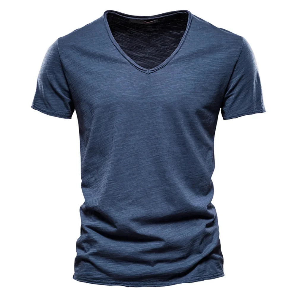 Men T-shirt V-neck