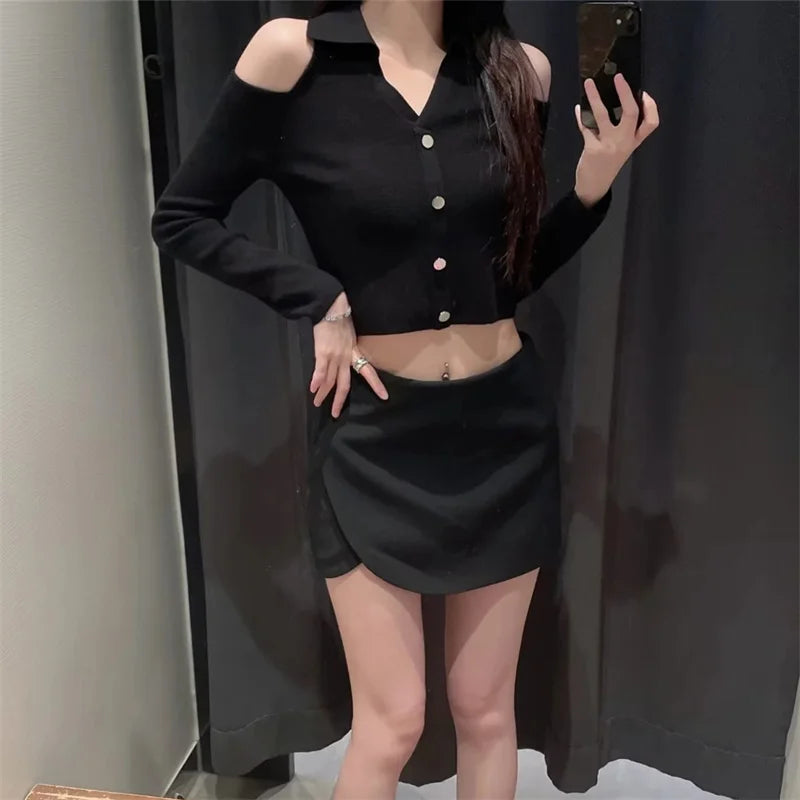 Asymmetric Skort For Women