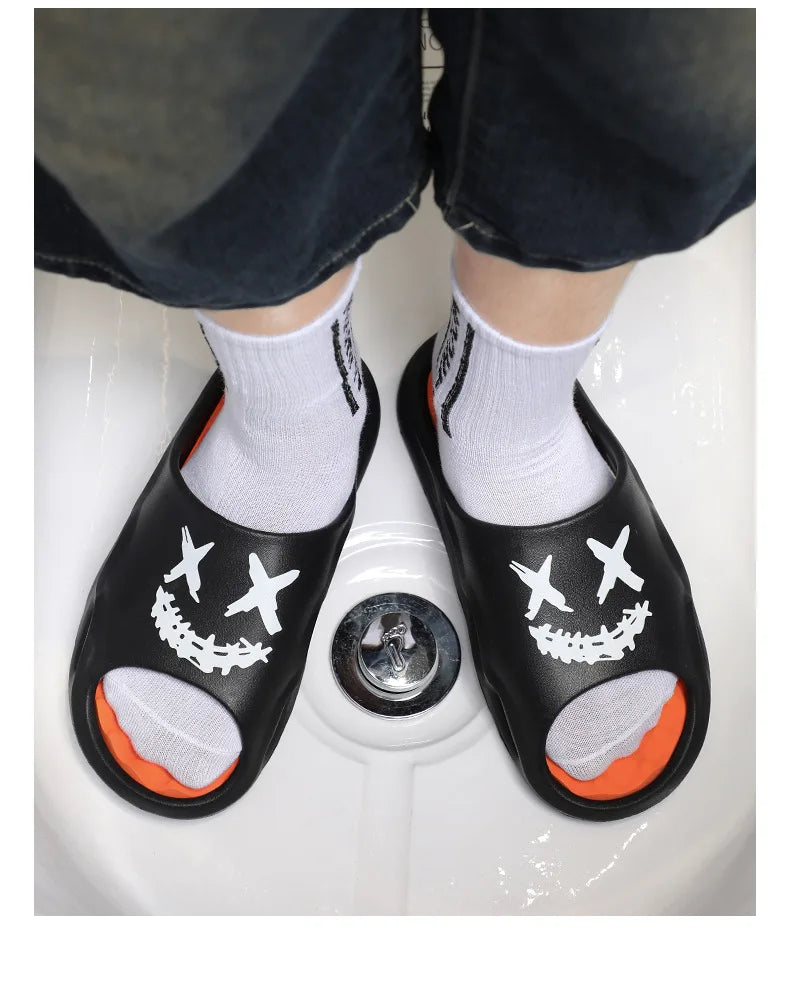 Men Fashion Massage Slippers Indoor