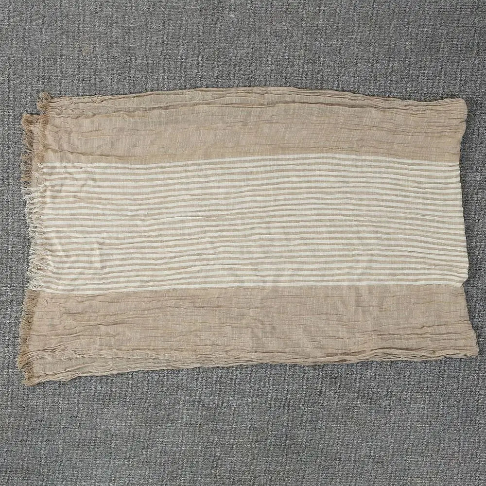 Fashion Men Scarf Striped Cotton