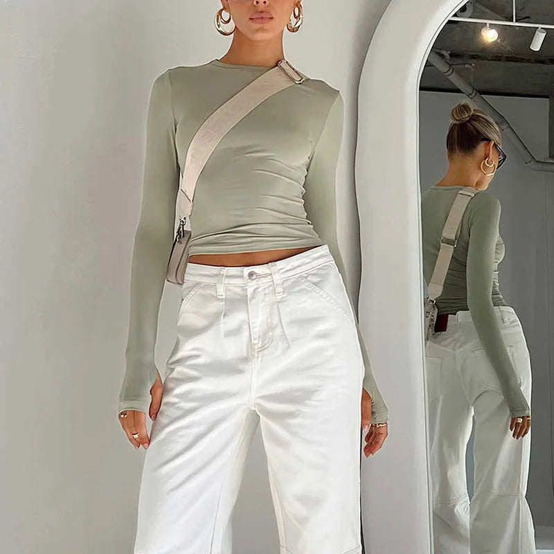Fashion Women T-shirt Long
