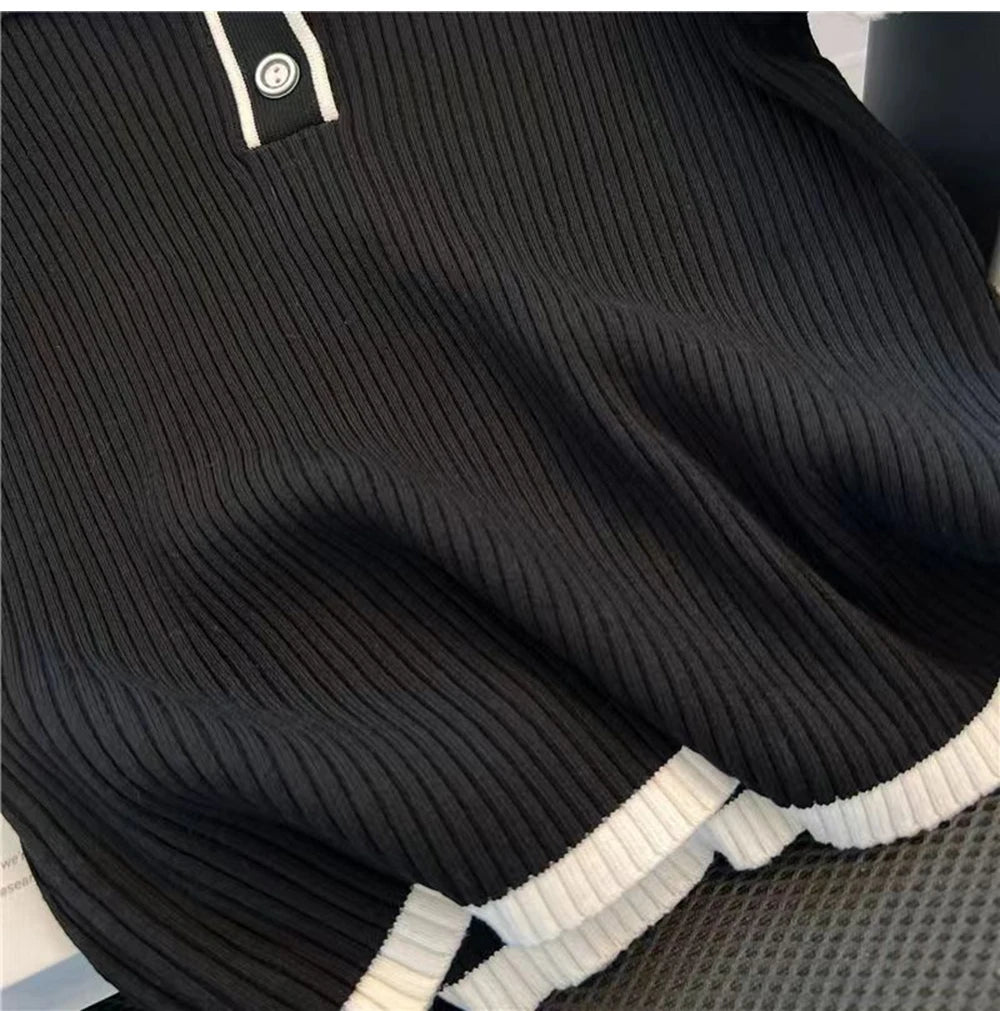 Ice silk knitted short sleeved T-shirt for women's summer