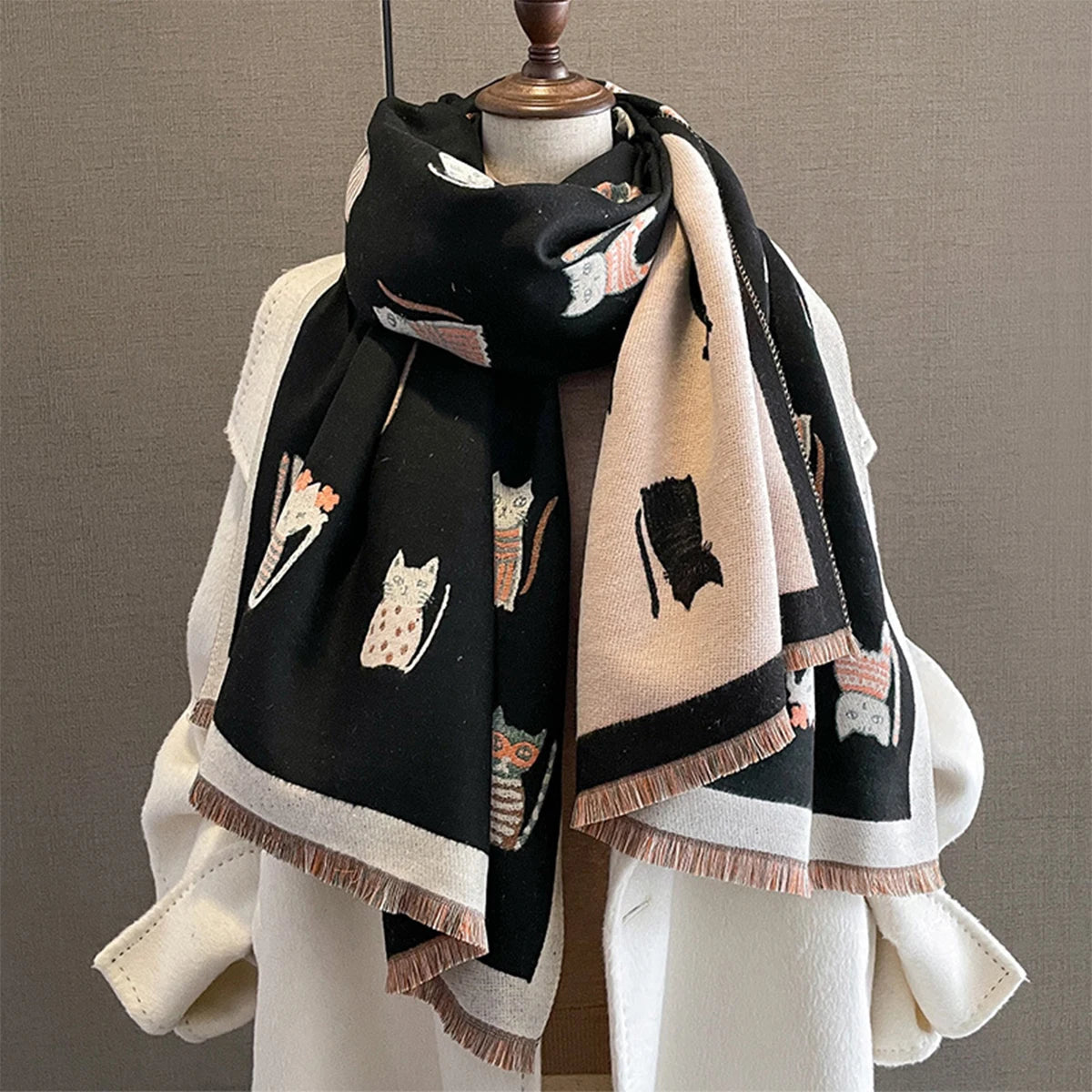 Women's Cute Cat Scarf for Wedding