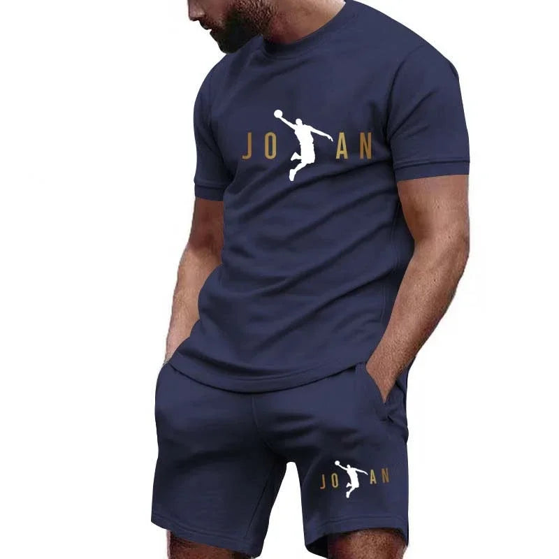 Men's Short-Sleeved T-shirt Sportswear Set