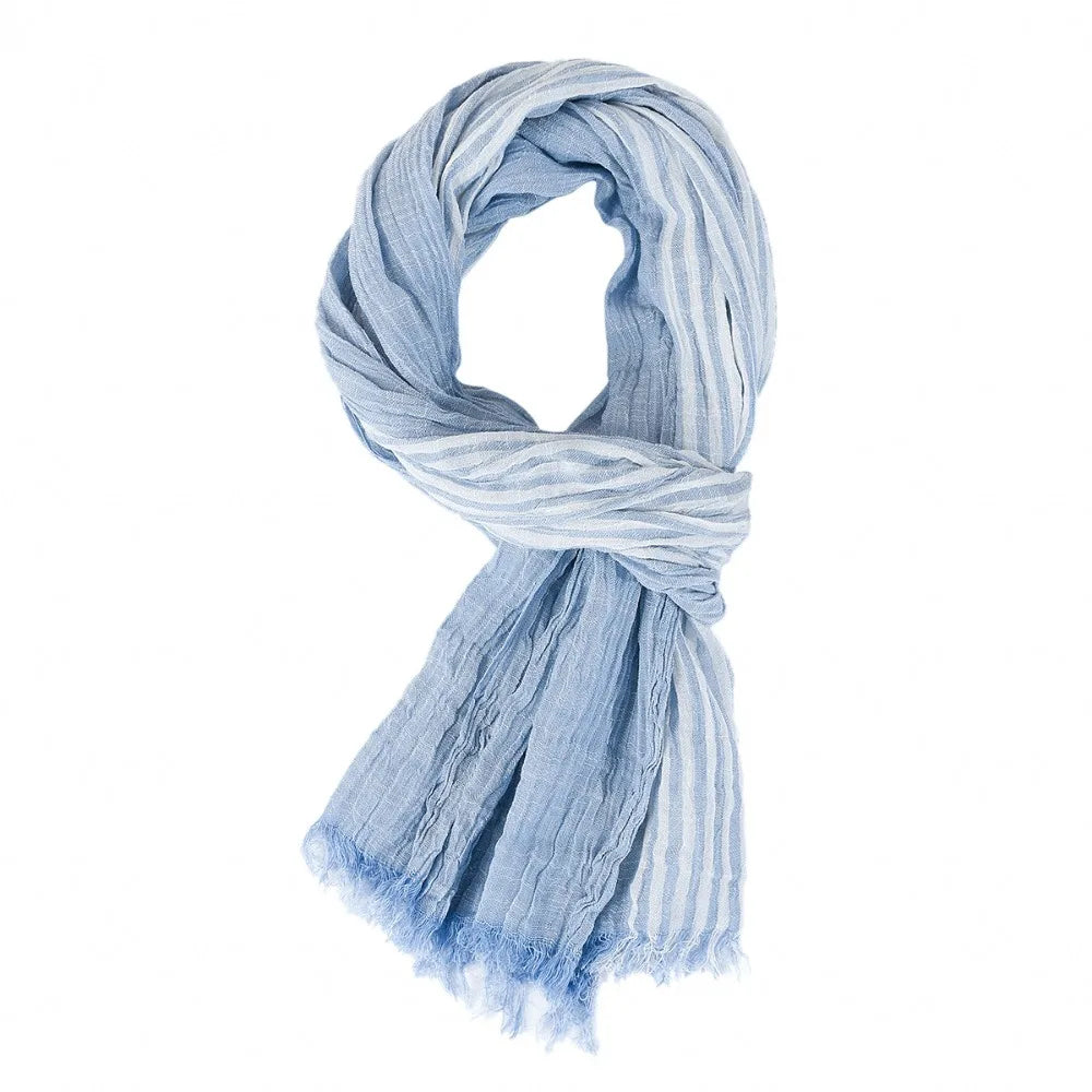 Fashion Men Scarf Striped Cotton