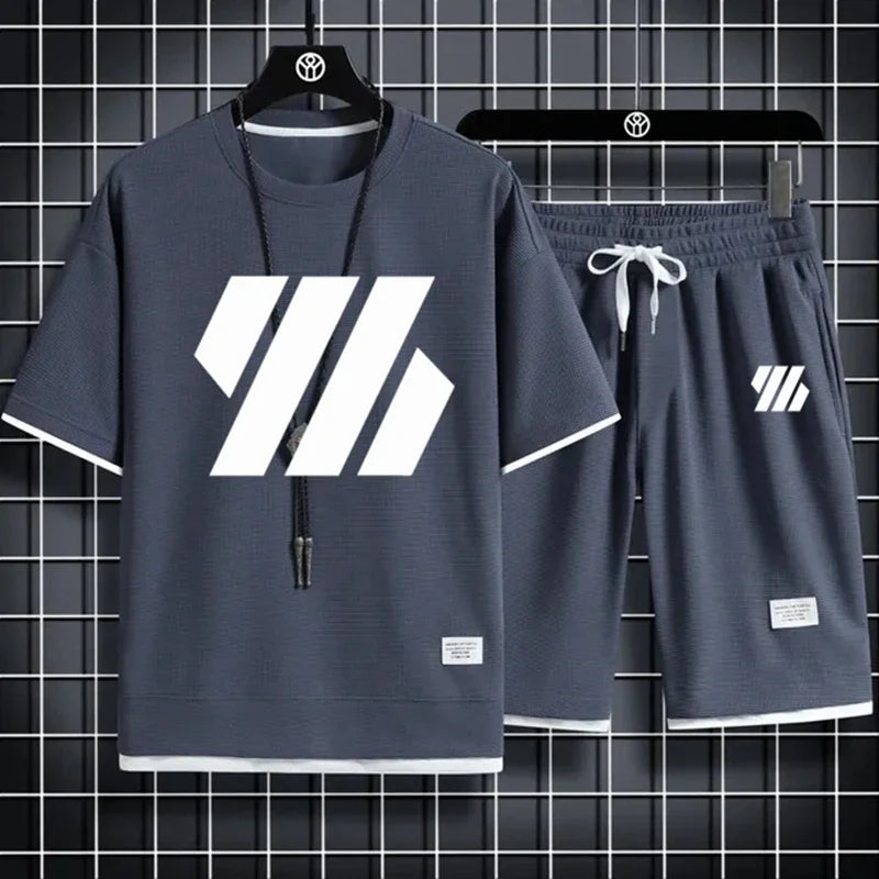 Mens Sports Suit Fashion Tracksuit