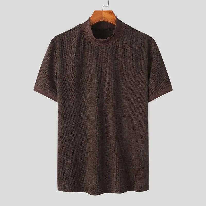 2024 Slim Fit Knitted T-shirt for Men