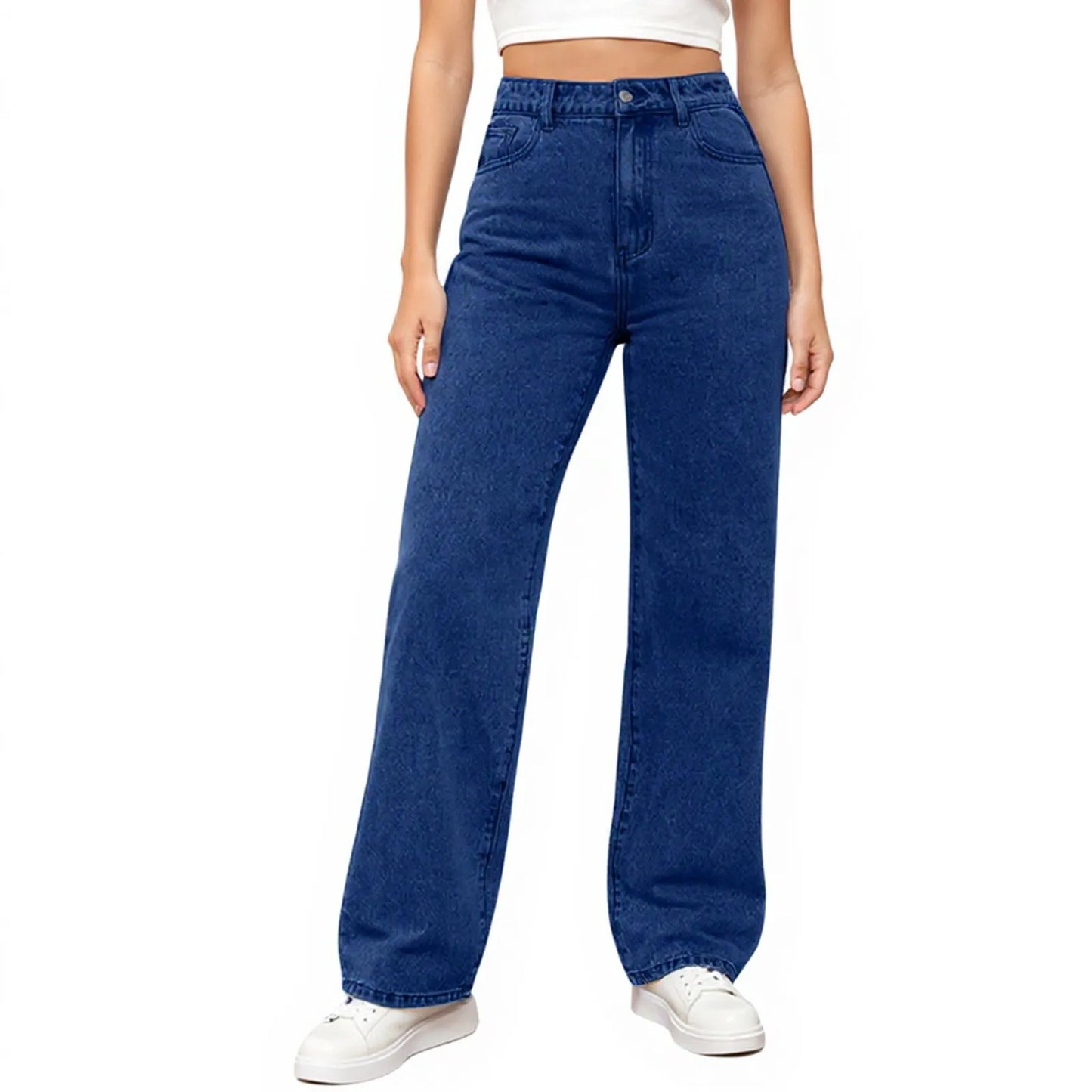 Jeans Women High Waist Washed Women's