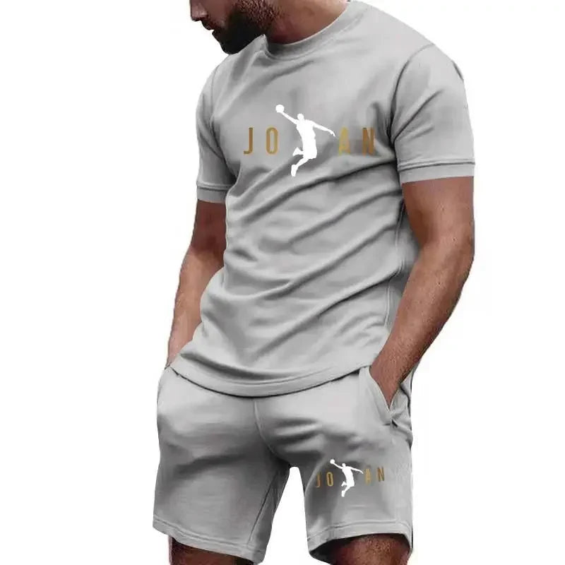 Men's Short-Sleeved T-shirt Sportswear Set
