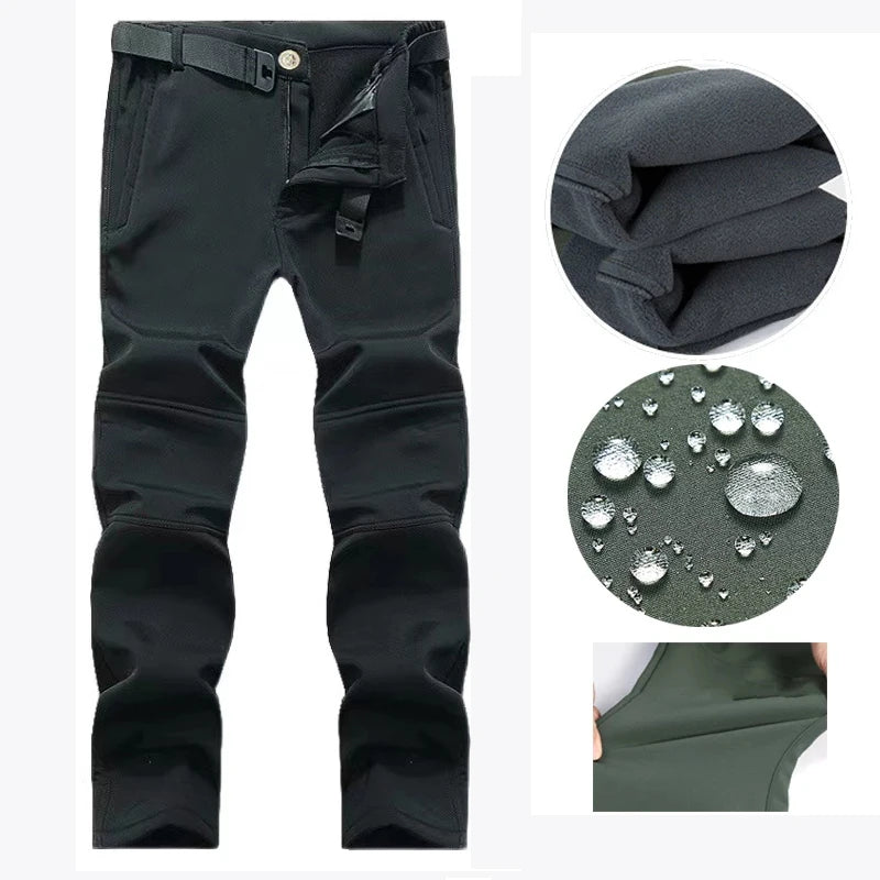 Men's Autumn Winter SoftShell Fleece Waterproof