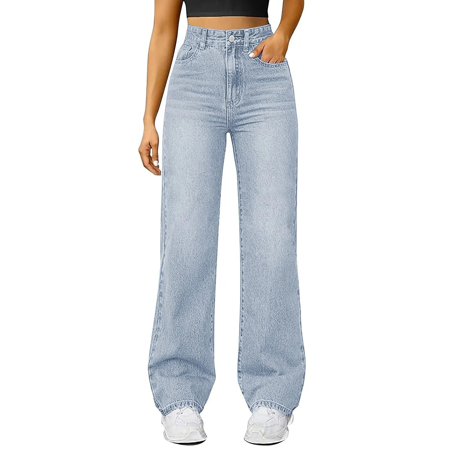 Jeans Women High Waist Washed Women's