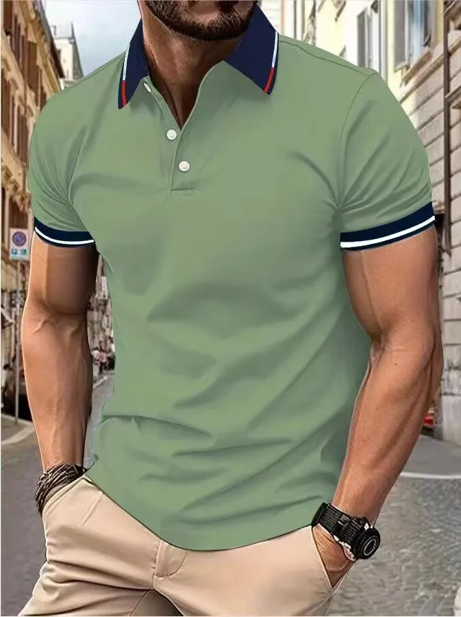Men's New Top Polo T-shirt Summer