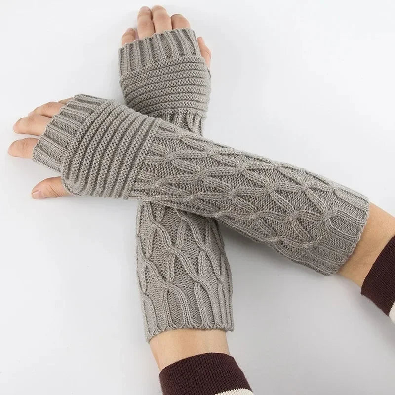 Women's Knitted Long Hand Gloves