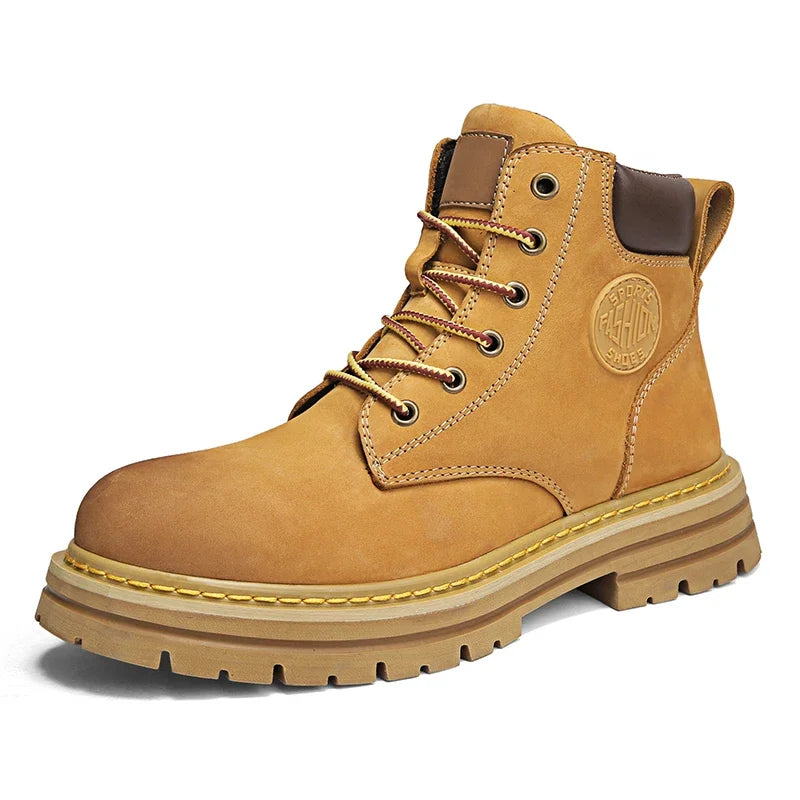 Boots High Top Boots Women Leather Shoes