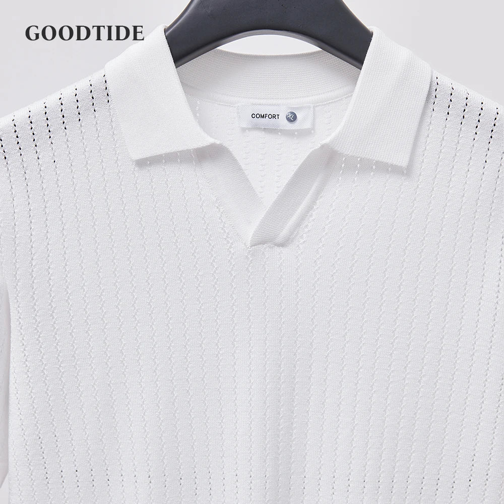Men's Knitted Polo Shirt