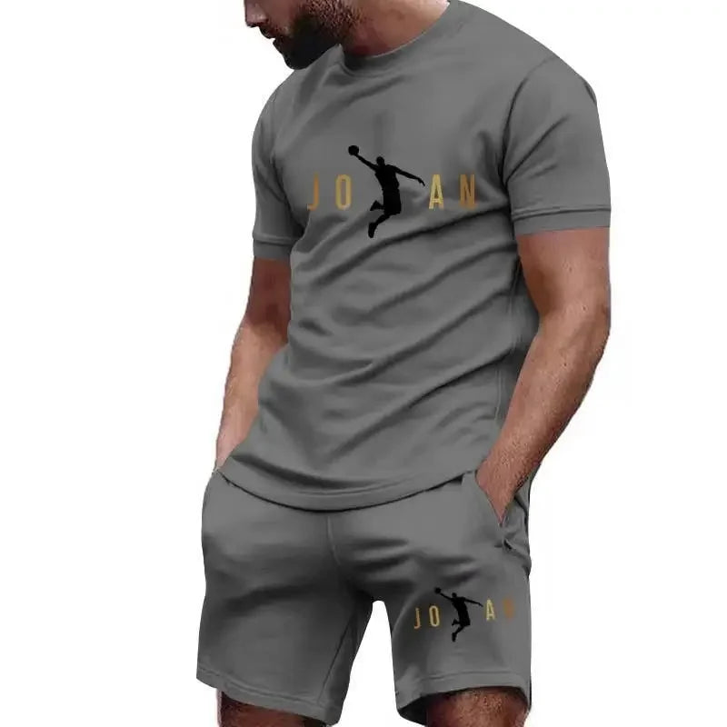 Men's Short-Sleeved T-shirt Sportswear Set