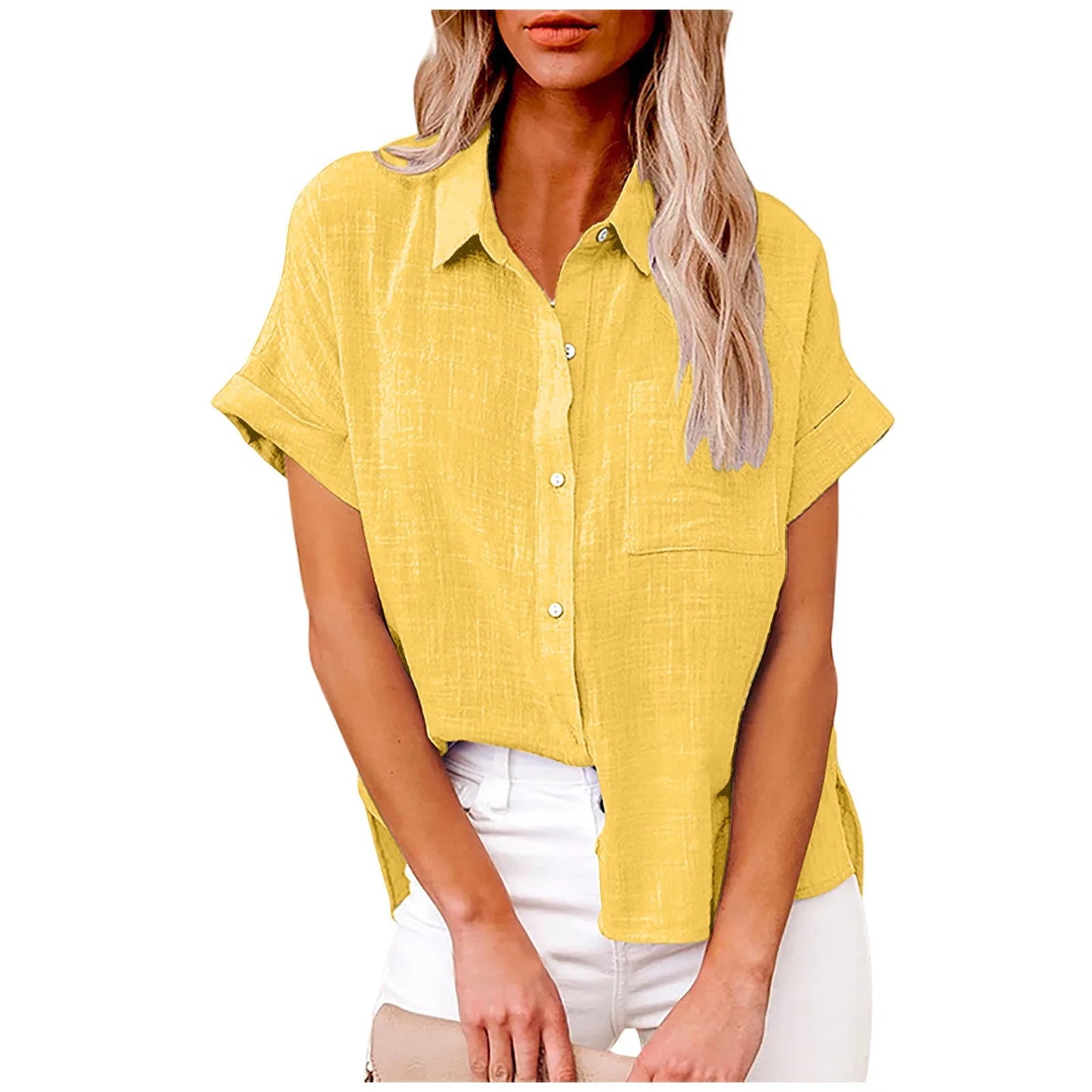 Summer Women Shirts Tops Cotton