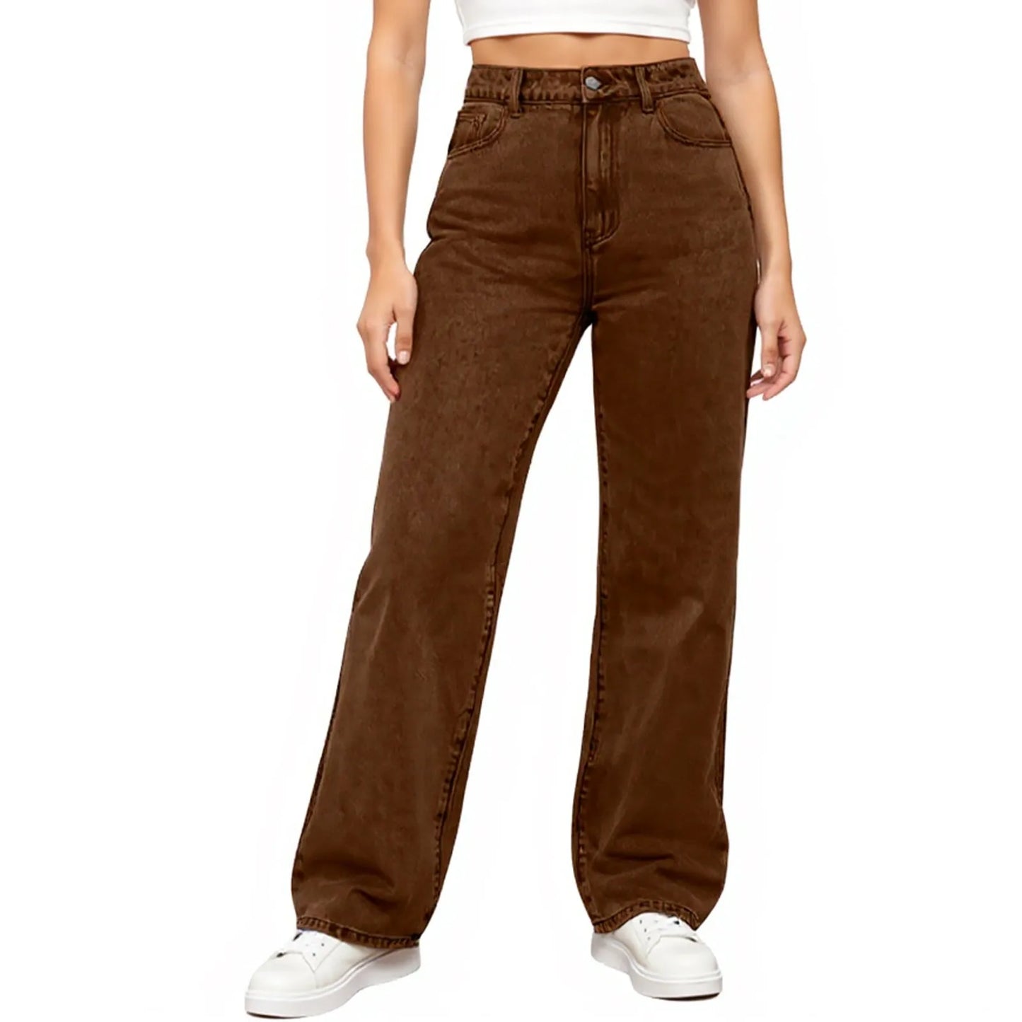 Jeans Women High Waist Washed Women's