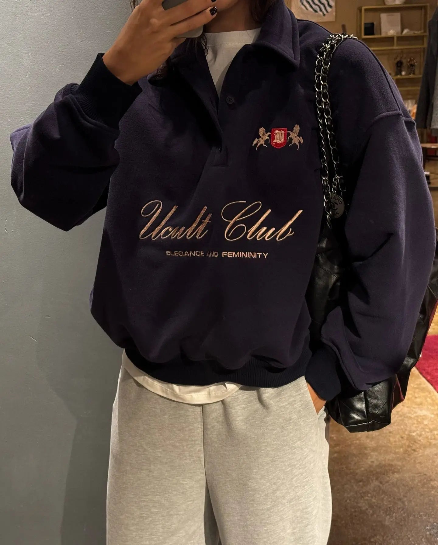 Women's Sweater Versatile Half Zip Sweatshirt