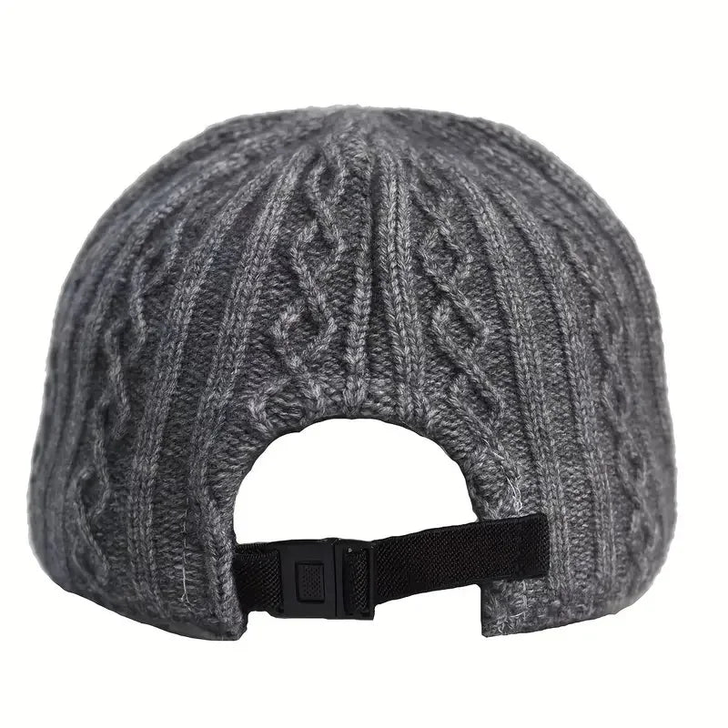 Trendy Knitted Baseball Cap For Men