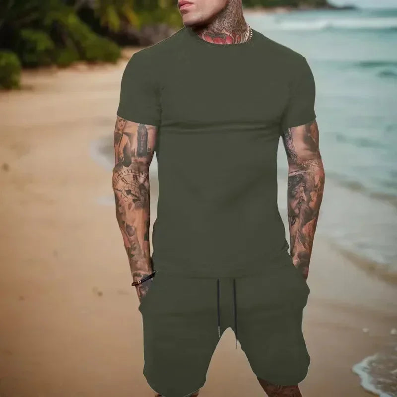Sports Suit Men Breathable T-shirt