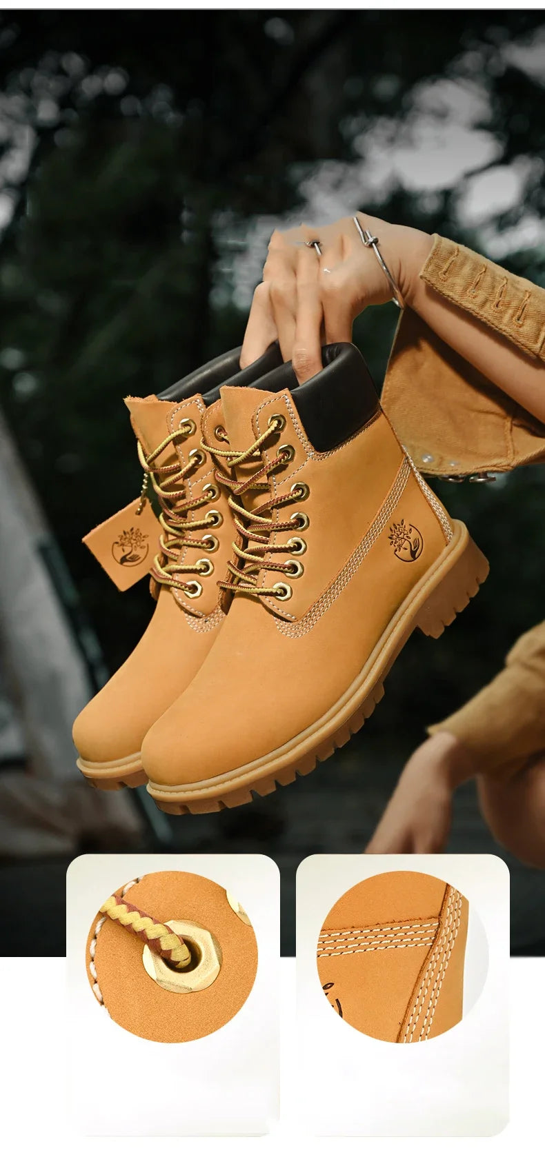 Boots High Top Boots Women Leather Shoes