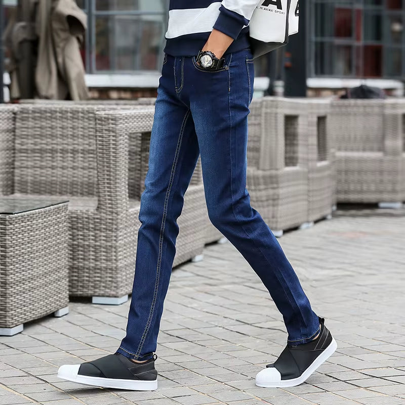 2025 New Spring Arrival Jeans High Quality Casual Slim Elastic Jeans Men ,Skinny Jeans Men ,Men'S Pencil Pants ,Size 27-36