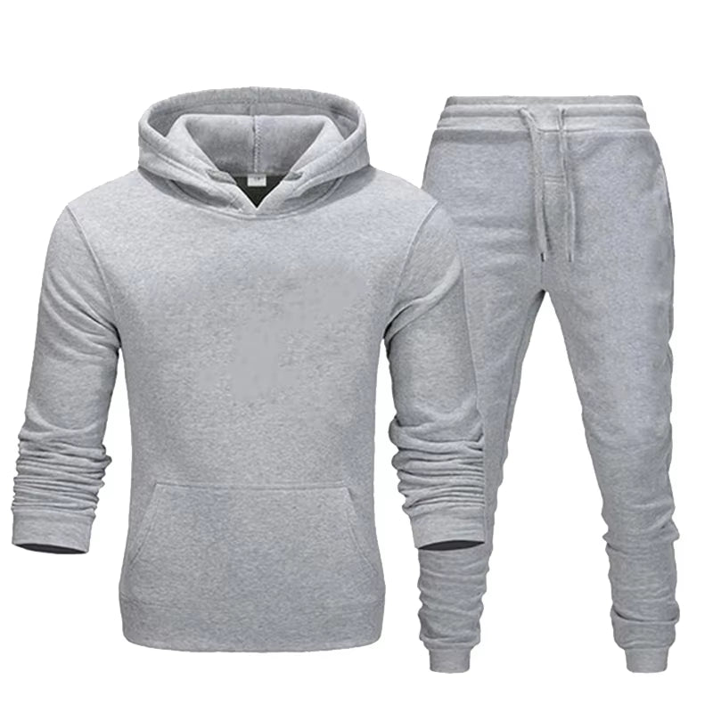 Men /Women Hoodies Pants 2Pcs/Sets Sweatshirt Sweatpants Male Gyms Fitness Tops Trousers Joggers Sportswear Tracksuits