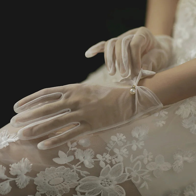 Bridal Gloves Wedding Gloves White