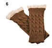 Lace Patchwork Women Knitting Embroidered Gloves