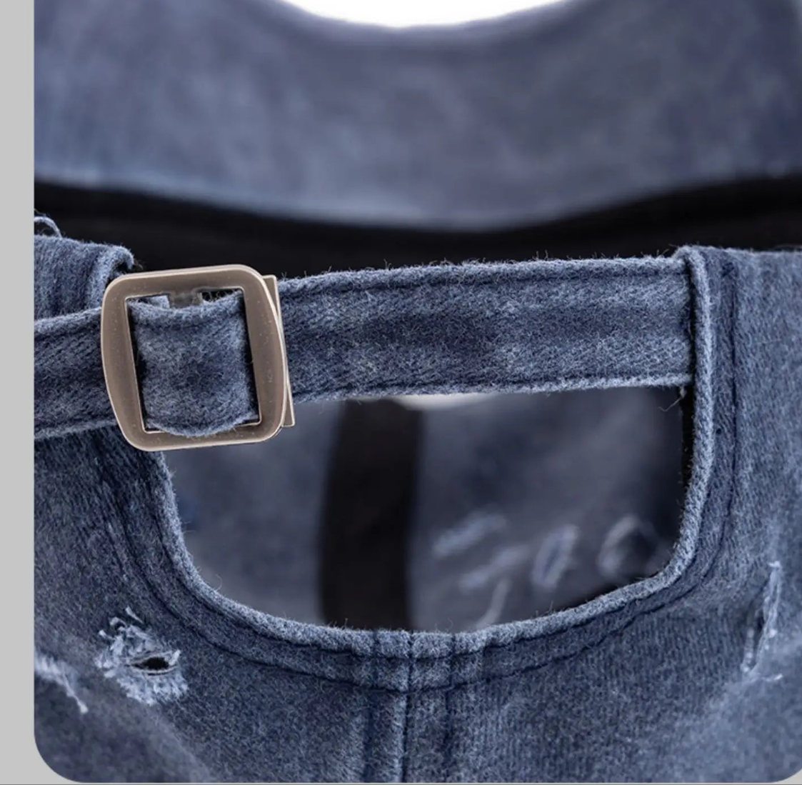 Hat Men's Washed Denim Baseball Cap