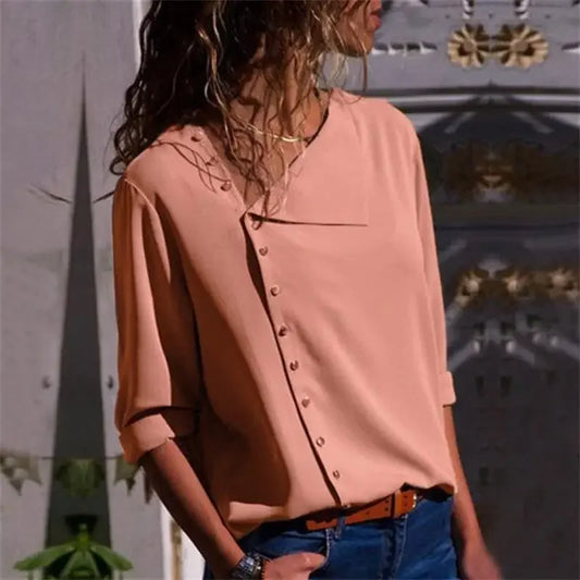 Women Blouse Shirt Autumn Office