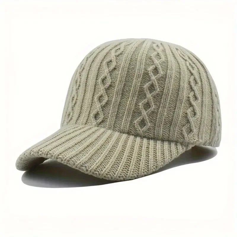 Trendy Knitted Baseball Cap For Men