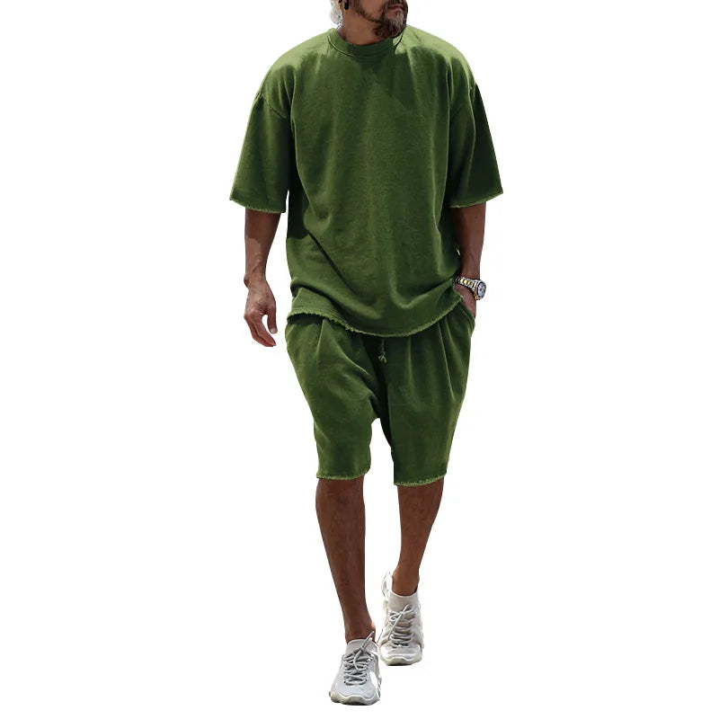 Men Tracksuit Casual Cotton
