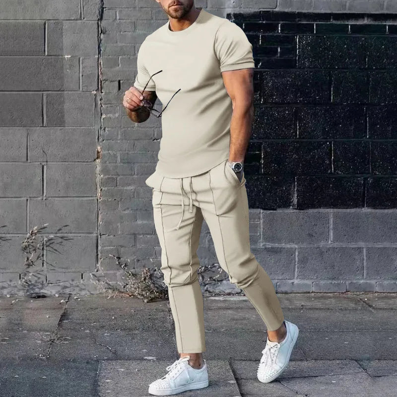 Mens Suit Summer Two-piece