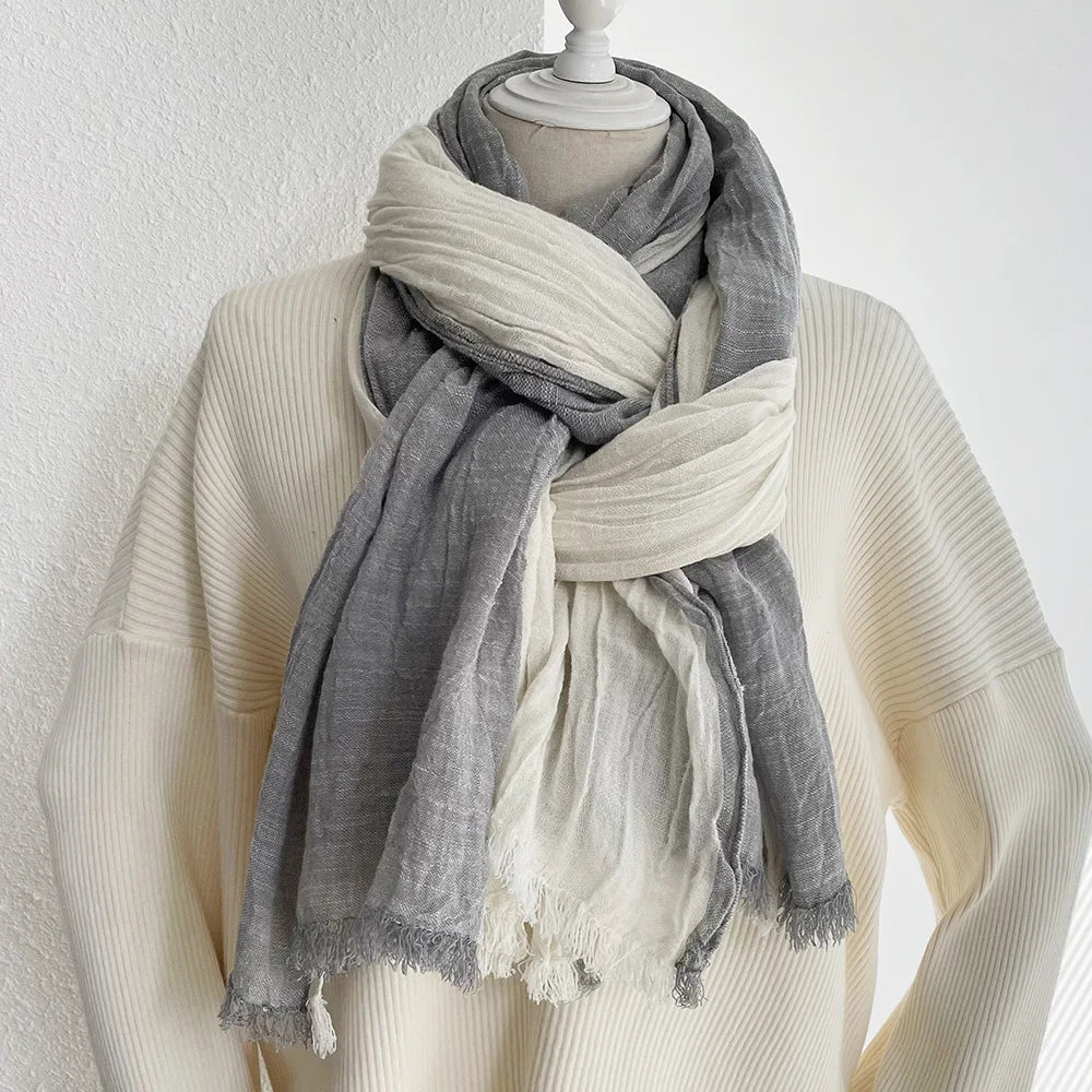 Fashion Striped Scarf for Men Cotton