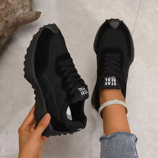 Women Sneakers Leather Luxury Platform Shoes
