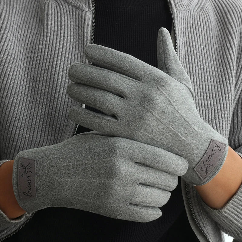 Men's Velvet Gloves Winter