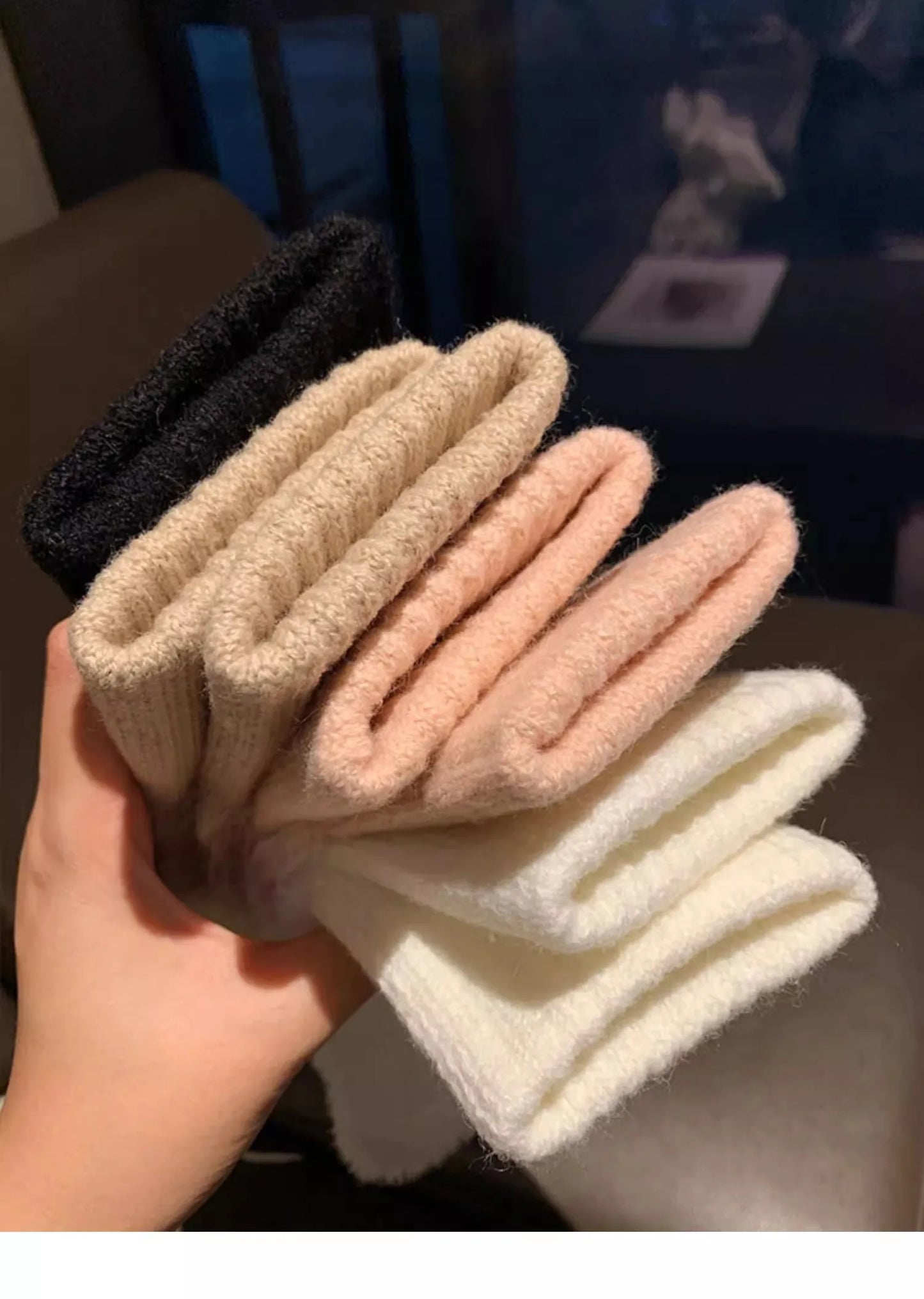 Soft Winter Half Finger Gloves Women
